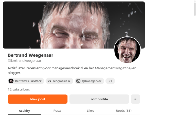 Update: je zou bijna denken dat substack