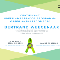 Certificaat Green Ambassador